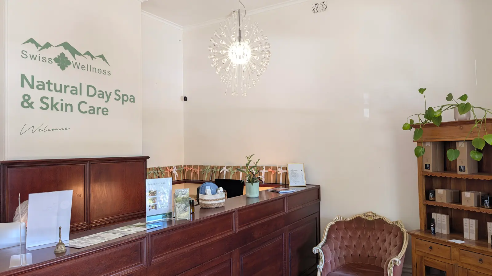 Reception at Swiss Wellness Day Spa