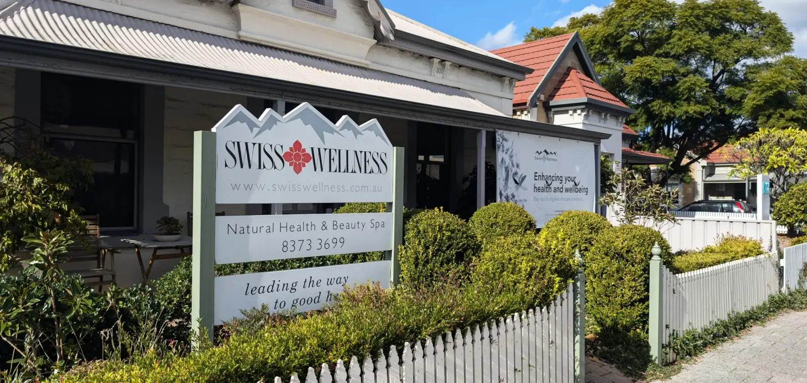 Swiss Wellness Day Spa shopfront in Hyde Park Adelaide