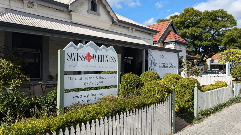 Swiss Wellness Day Spa shopfront and sign at 125 King William Road, Hyde Park, Adelaide