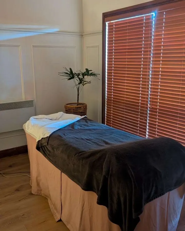 Massage table in a Swiss Wellness treatment room