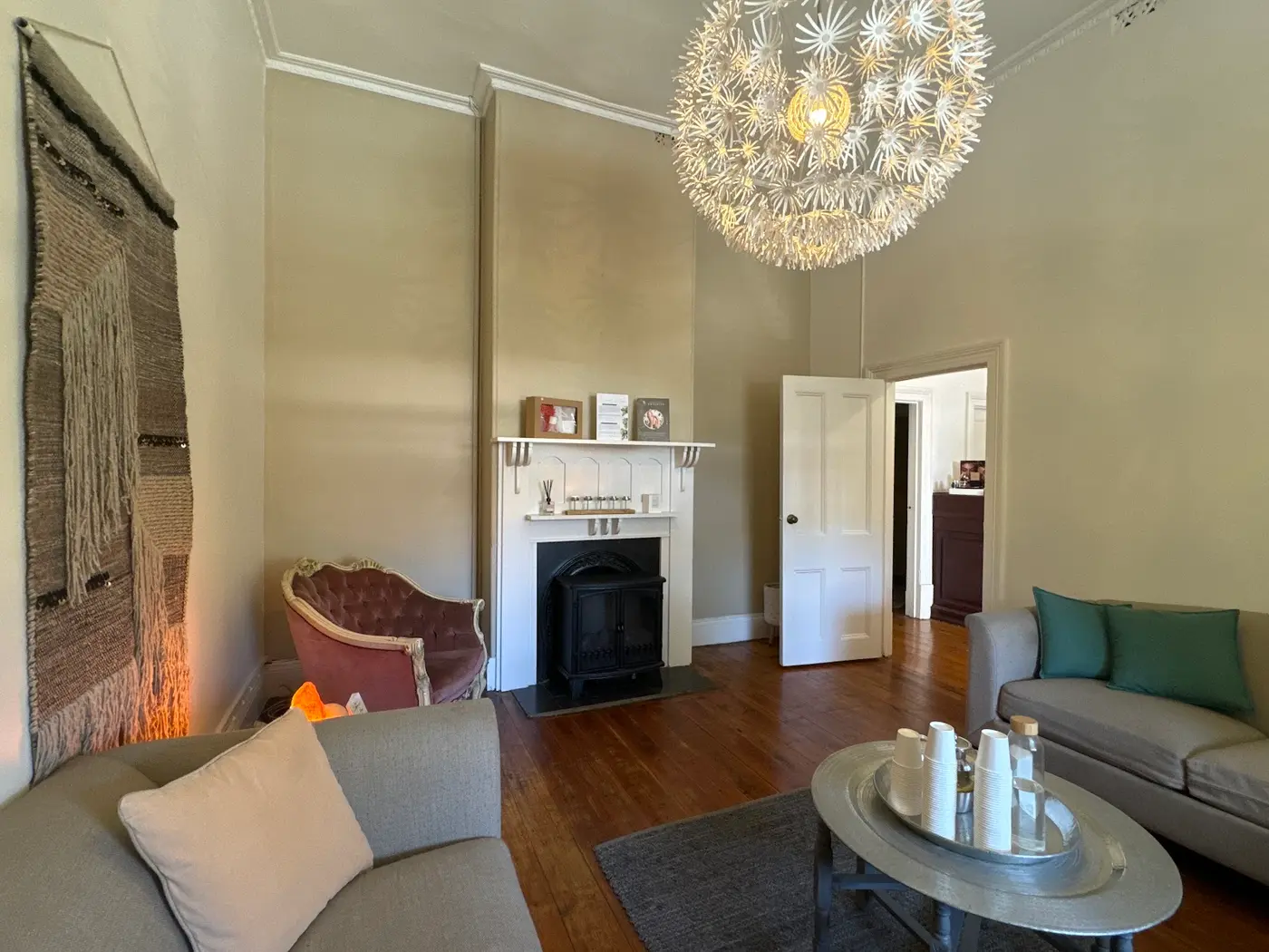 The waiting room at Swiss Wellness Day Spa in Hyde Park, Adelaide